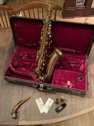 Selmer Bundy Vintage Alto Saxophone W/ Case Rare Sax