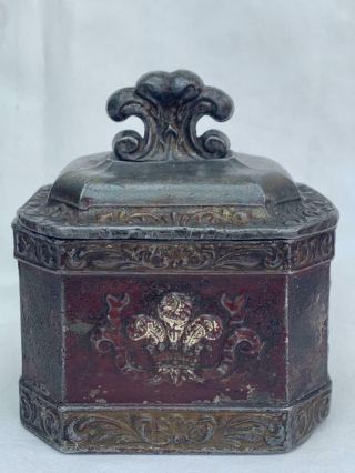 Rare Georgian Cast Lead Tobacco Box.