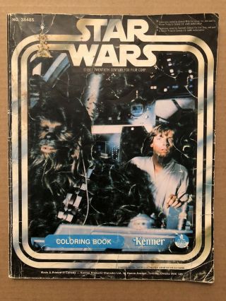 Star Wars 1977 Gde Canadian French Coloring Book Kenner Vintage Rare