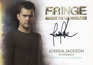 Fringe Season 1 & 2 Ultra Rare Joshua Jackson As Peter Bishop A2 Auto Card
