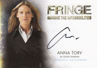 Fringe Season 1 & 2 Ultra Rare Anna Torv As Olivia Dunham A1 Auto Card
