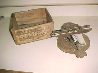 Rare - 1904 Odell No 4 Typewriter - Linear Index - Orig Wooden Box