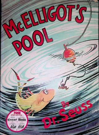 Banned Mcelligot’s Pool By Dr Seuss 1947/1975 Promotional Comic Book Sc Rare
