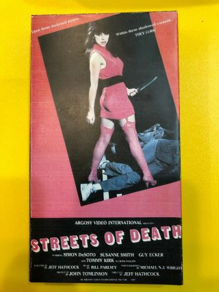 Streets Of Death Vhs Tape Rare