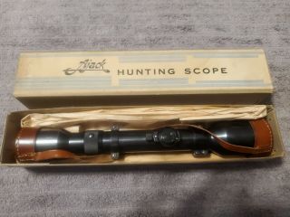 Orginal And Rare German Rifle Scope Ajack 4 X 90 With Numbered Box