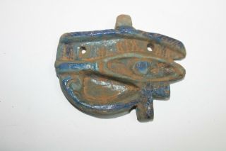 Rare Ancient Egyptian Antique Faience Eye Of Horus Amulet 2522 - 2366 Bc