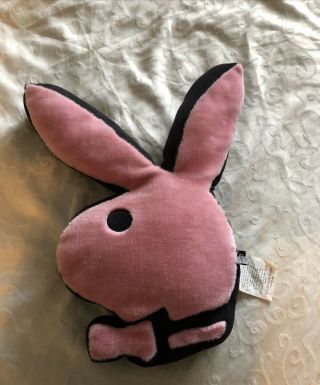 Rare Playboy Pillow Bunny Shaped (pink/black) Fast