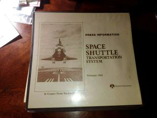 Nasa Rockwell Space Shuttle Transportation System Press Information 1981 Rare