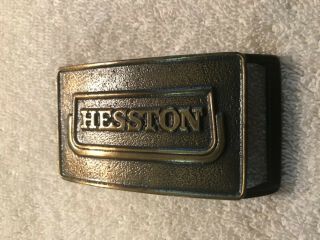 Rare 1974 Vintage Hesston Belt Buckle Vtg National Finals Rodeo