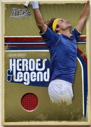 2006 Ace Authentic Roger Federer /500 Heroes&legends Match - Worn Jersey Rare