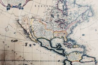 Rare 1730 North America (california As An Island) Map Johann Baptist Homann