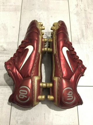 Nike Total 90 Zoom Air Football Soccer Cleats Red Boots Rare Figo Italy