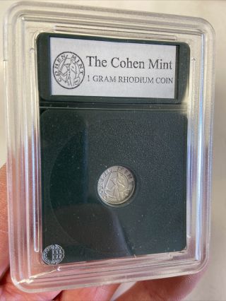 1 Gram Rhodium Coin = Cohen Mint: 99.  9 Pure Rh Platinum Group | Rare Metals Usa