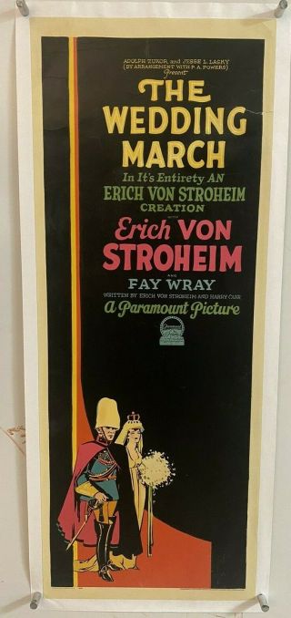 Wedding March Insert 1928 Great Art Of Erich Von Stroheim As An Aristocrat Rare