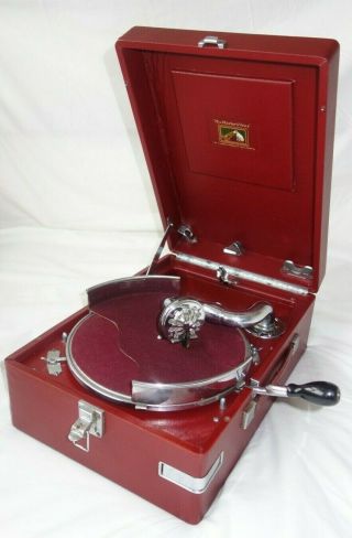 Hmv 102 Red Complete,  Rare Record Holder Worldwide Post
