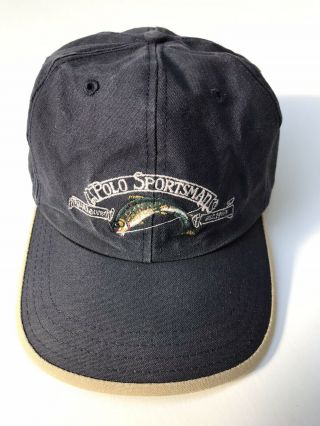 Vintage Polo Sportsman Ralph Lauren Fishing Hat Sport Cap Rare Usa Made