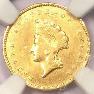 1856 - S Indian Gold Dollar (g$1 Coin) - Certified Ngc Xf Detail - Rare " S "