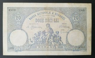 Romania 20 Lei - - 1908 Ian 23 - - P 16,  - / - / Xxx Rare Note