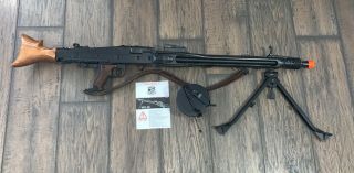 S&t Mg42 Airsoft Gun - Full Metal,  Real Wood - Rare With Tripod