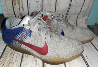 Nike Kobe 11 Xi Elite Low Usa Olympic Sz 8.  5 Rare 822675 - 184 100 Authentic