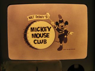 Mickey Mouse Club Rare Nbc Television Promo " Walt Disney " Cartoon Advertisement