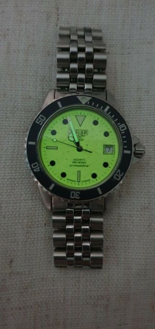 Rare,  Pre Tag,  Vintage Heuer 1000 Professional Divers Watch 980.  113l