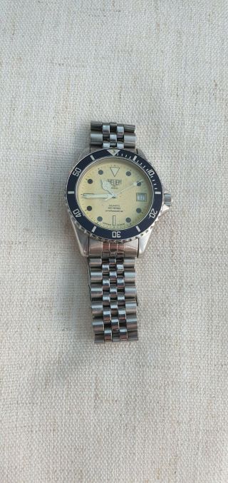 Rare,  Pre Tag,  Vintage Heuer 1000 Professional divers watch 980.  113L 3