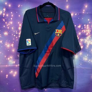 Rare Fc Barcelona Barca Fcb Football Jersey Shirt Ronaldinho Away Nike Xl