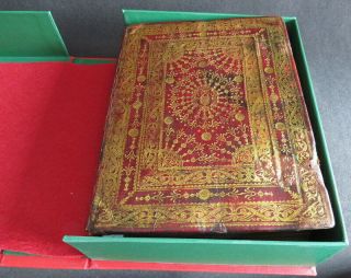 Rare PAPAL BINDING 1733 BREVIARIUM ROMANUM Box RED MOROCCO GILT Pope PLANTIN 3