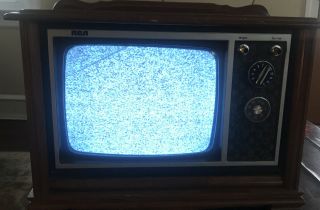 Rare Vintage Rca Console12 " Tv Black&white.  It Has The Glass Tubes.