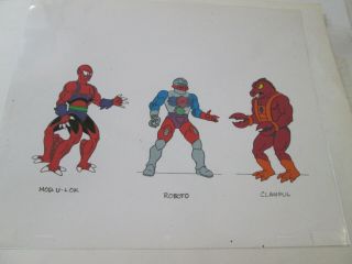 Filmation He - Man Production Color Model Cel 6 Vintage Cels 1983 Rare