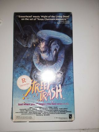Street Trash (vhs 1986) - Rare Horror J.  Michael Muro Lightning Video Not Rental