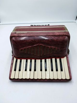 Very Rare Vintage Crucianelli 12 Button Accordion,  Made In Italy