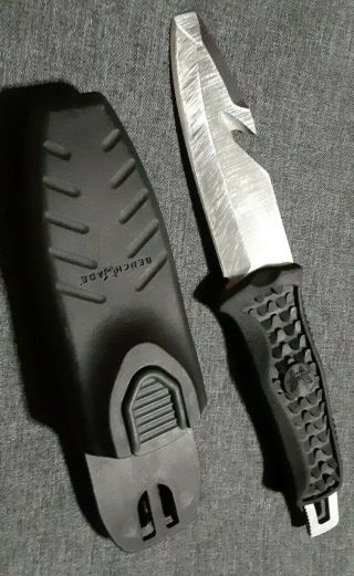 Rare/discontinued Benchmade Dive Knife 110h20 - Blk,  N680 Stainless,  With Sheath
