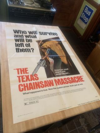 Texas Chainsaw Massacre One Sheet Movie Poster Rare