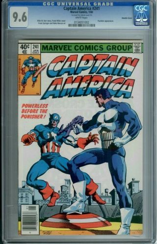 Captain America 241 Cgc 9.  6 White Pages Double Cover Newsstand Edition Rare
