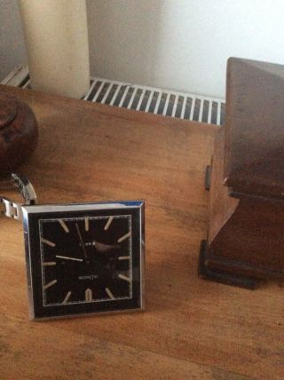 Jaeger Lecoultre Alarm Clock Vintage Retro Collectors Art Deco Rare