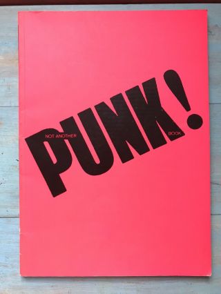 Not Another Punk Book By Isabelle Anscombe,  Very Rare,  First Edition,  1978