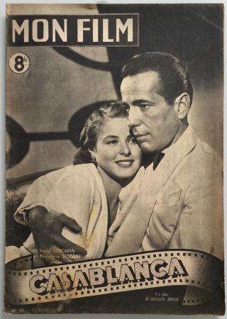 Casablanca,  1942 Humphrey Bogart / Ingrid Bergman - Rare French Photonovel