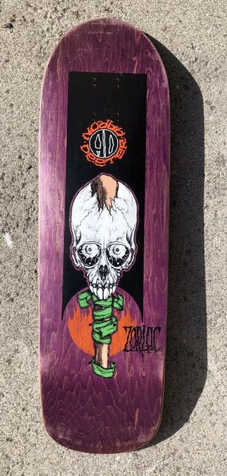 Very Rare Vintage 1991 Zorlac Aaron Deeter Monkey Club Skateboard Pushead Art