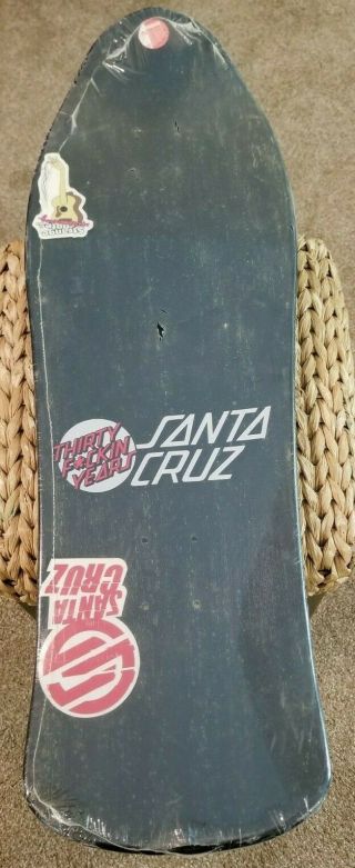 Santa Cruz Jason Jessee Neptune Skateboard Deck Vintage NOS Black Dipped Rare 2