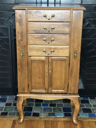 Ethan Allen Country French Jewelry Armoire Cabinet Rare Htf