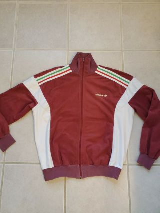 Rare True Vtg Adidas Trefoil Ventex Made In France Track Jacket Team Hungary 70s
