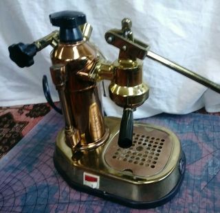 La Pavoni Europiccola Brass/copper Lever Espresso Machine – Rare Vtg
