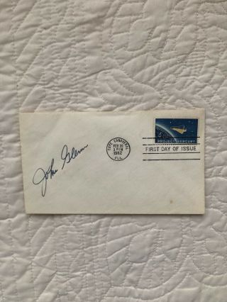 John Glenn NASA Mercury Astronaut Rare Signed Autograph FDC VINTAGE Patch 1962 2