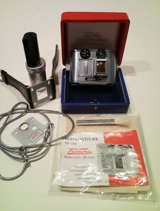 Rare Tessina L Subminiature Reflex Camera With Accessories - Clean/working