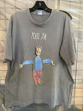Rare 1994 Pearl Jam Freak Puppet Swallow Tour T - Shirt Fotl Xl Vintage
