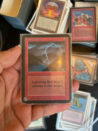 Lightning Bolt / Alpha / Magic The Gathering / Magic Cards / Mtg