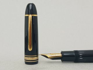 ✒️ Montblanc Meisterstuck 149 Fountain Pen 18k Ef Gold Two Tone Nib Rare Vintage