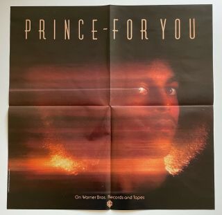 Prince Poster - For You - Us Promo Ultra Rare W/ Wb Mailing Envelope 1978